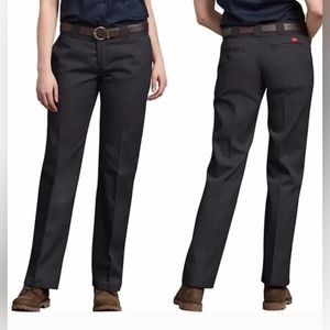 NWT *Tall* Ladies 18 Dickies Original 774 Work Pants Black Straight Leg